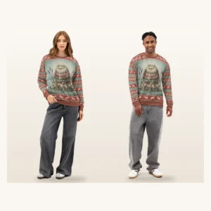 Toadally Festive Couples Matching Set | Two Sweatshirts, One Design
