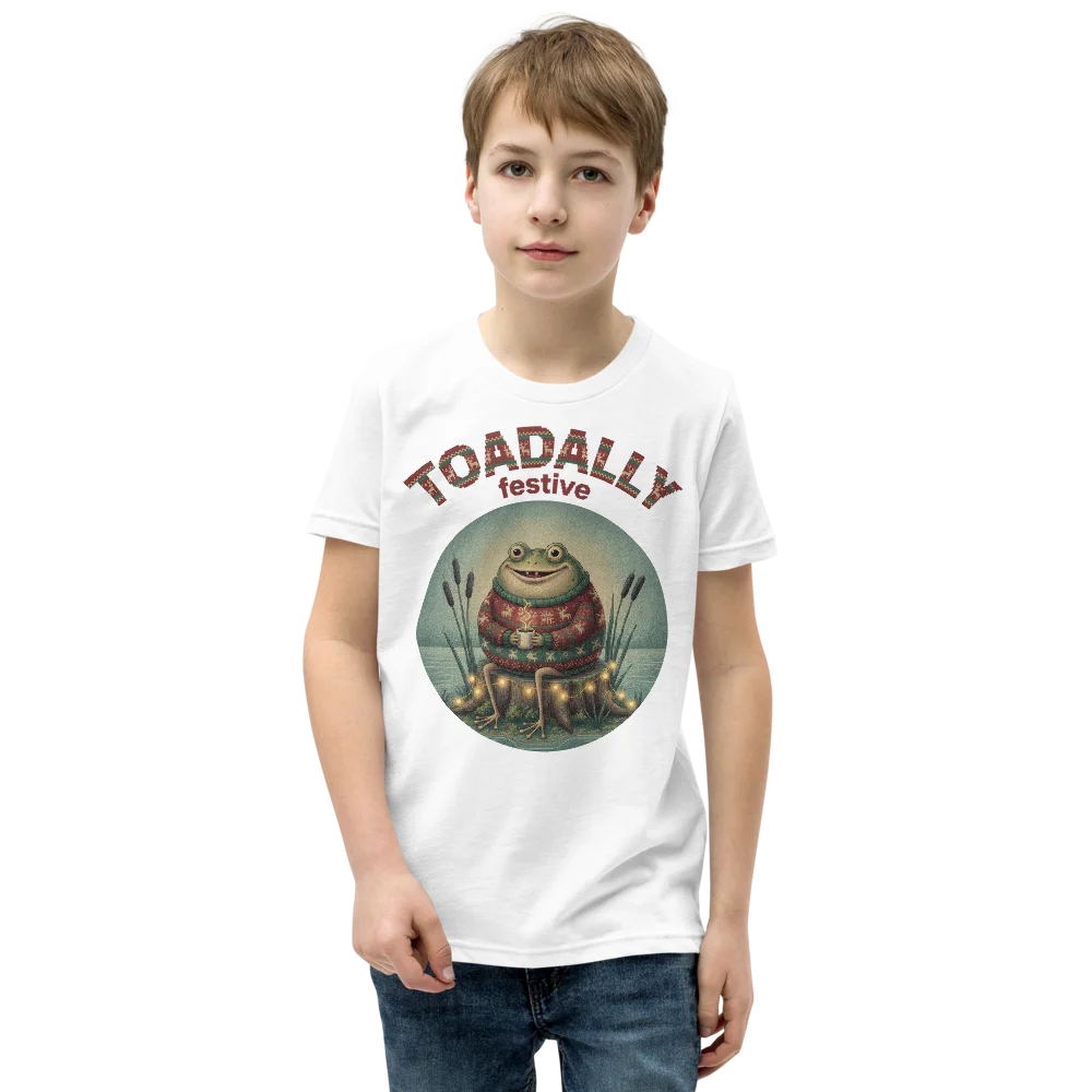 Toadally Festive Kids' Ugly Christmas Tee