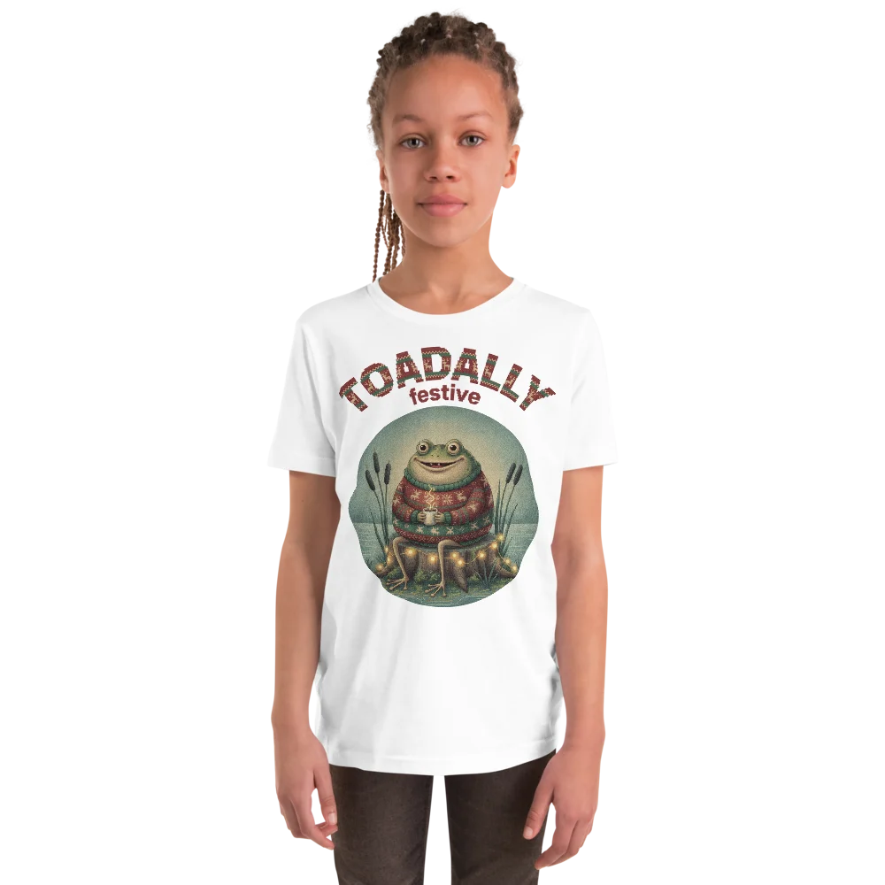 Toadally Festive Kids' Ugly Christmas Tee
