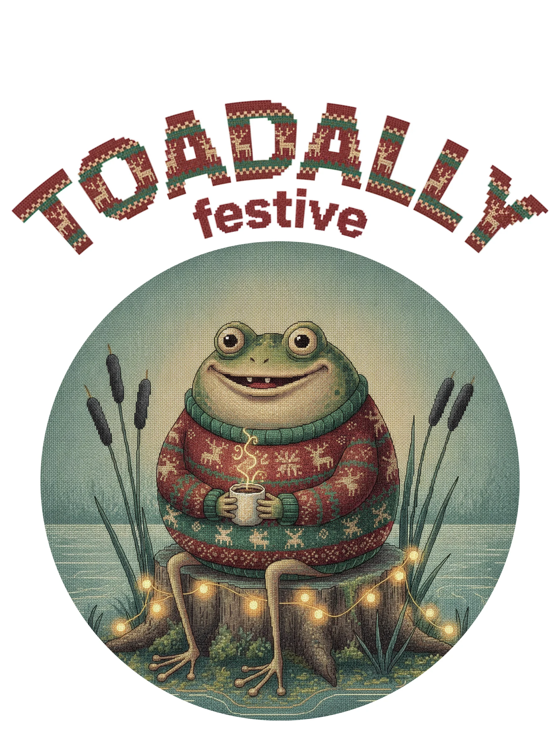 Toadally Festive Toddler Ugly Christmas Tee