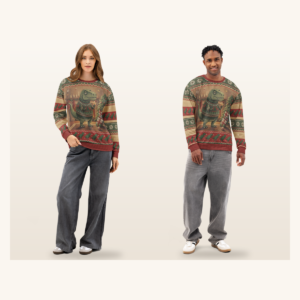 Tree-Rex Couples Matching Set | Two Sweatshirts, One Design
