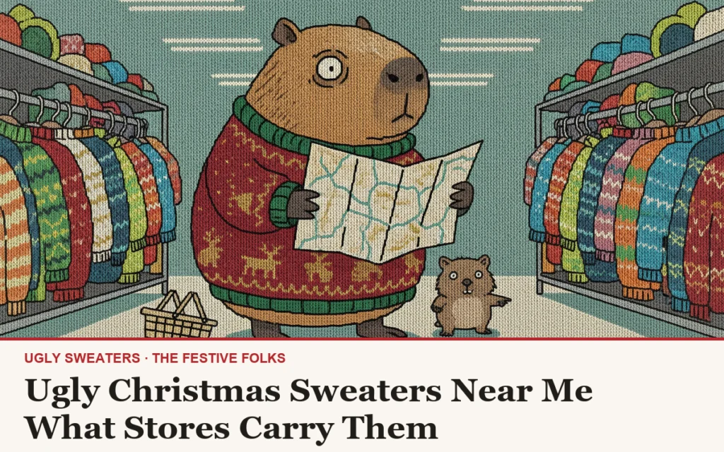 Ugly Christmas Sweaters Near Me: What Stores Carry Them