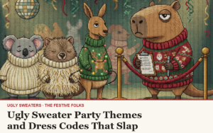 Ugly Sweater Party Themes and Dress Codes That Slap