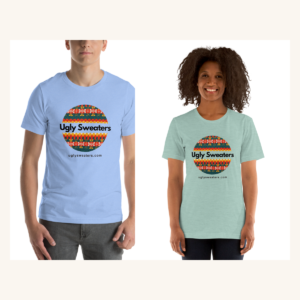 Ugly Sweaters Logo Couples Matching Set | Two Tees, One Design