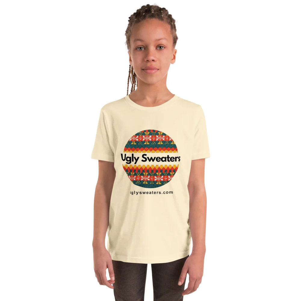 Ugly Sweaters Logo Kids' Ugly Christmas Tee, Vintage White model