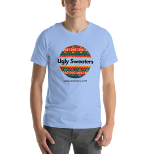 Ugly Sweaters Logo Tee — Blue model