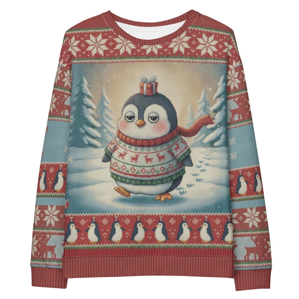 Waddle You Want Ugly Christmas Sweater, Sweatshirt