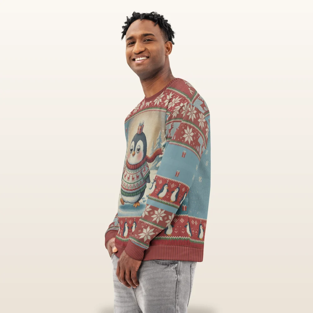 Waddle You Want Ugly Christmas Sweater, Sweatshirt