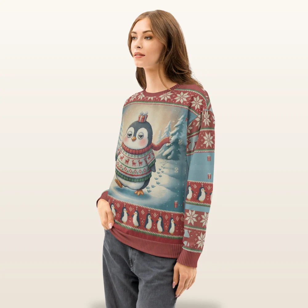 Waddle You Want Ugly Christmas Sweater, Sweatshirt