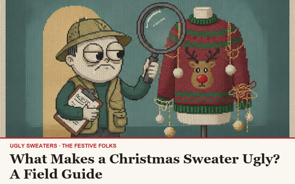 What Makes a Christmas Sweater Ugly? A Field Guide