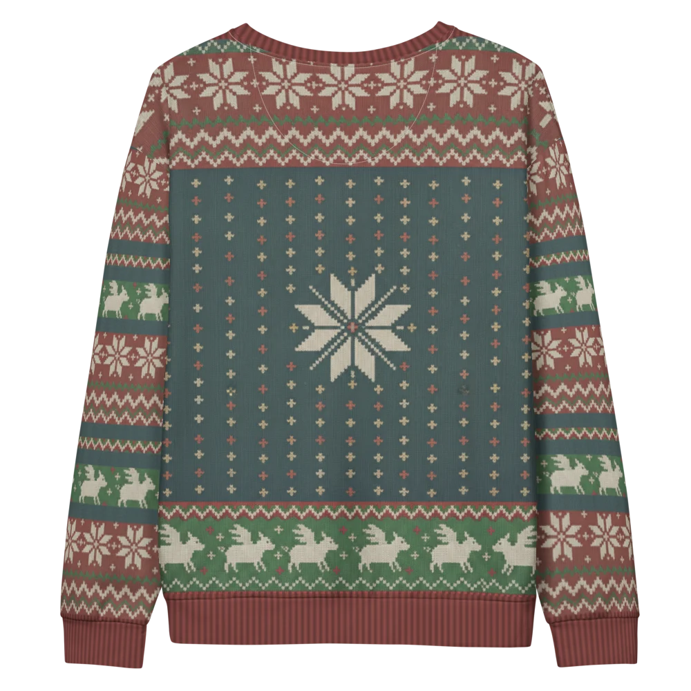 When Pigs Fly All-Over-Print Christmas Sweatshirt