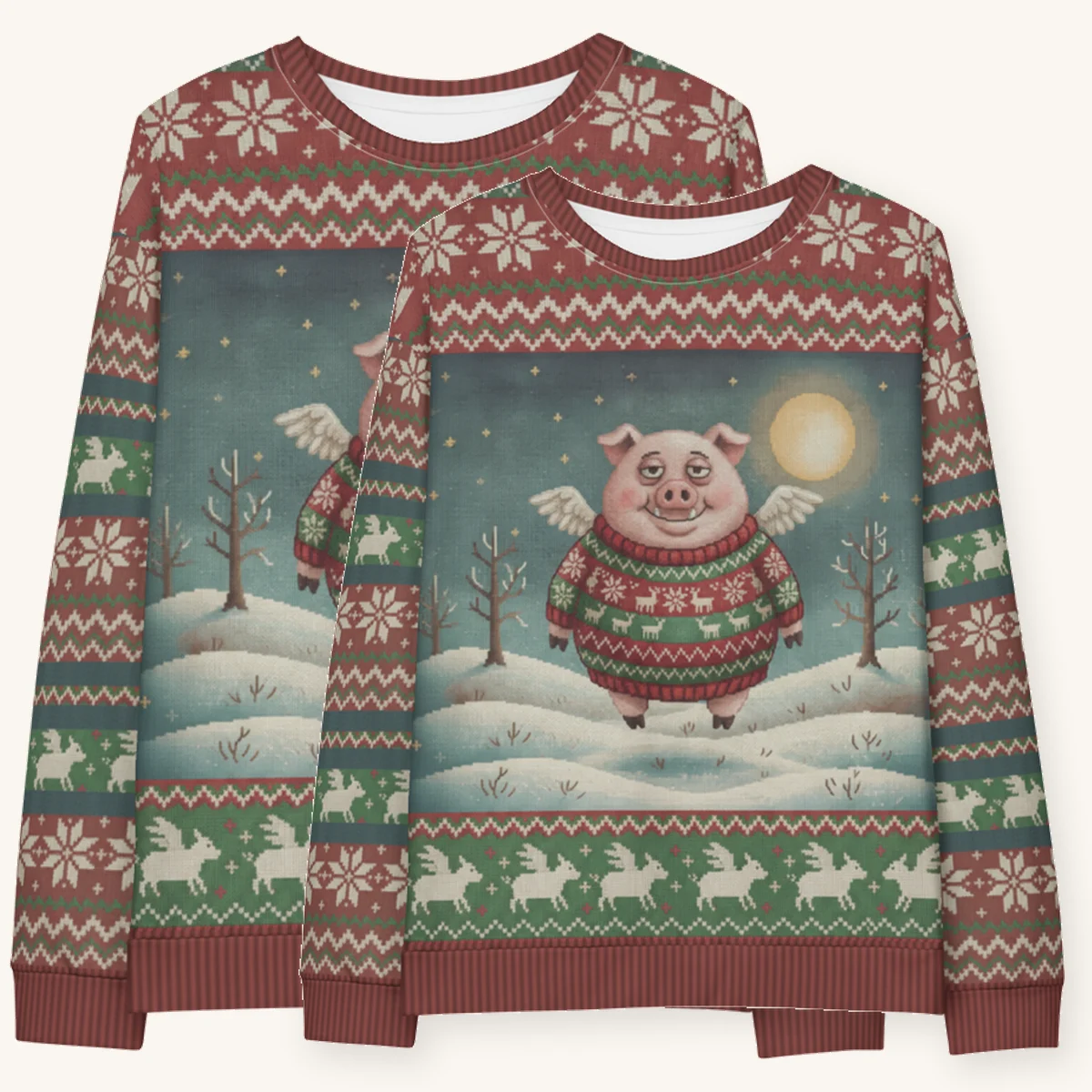 when-pigs-fly-couples-sweatshirt-set