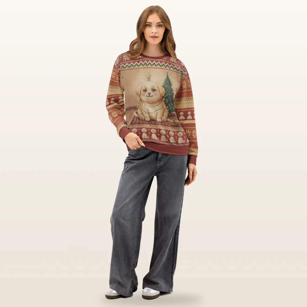 Merry Woofmas Ugly Christmas Sweater, Sweatshirt