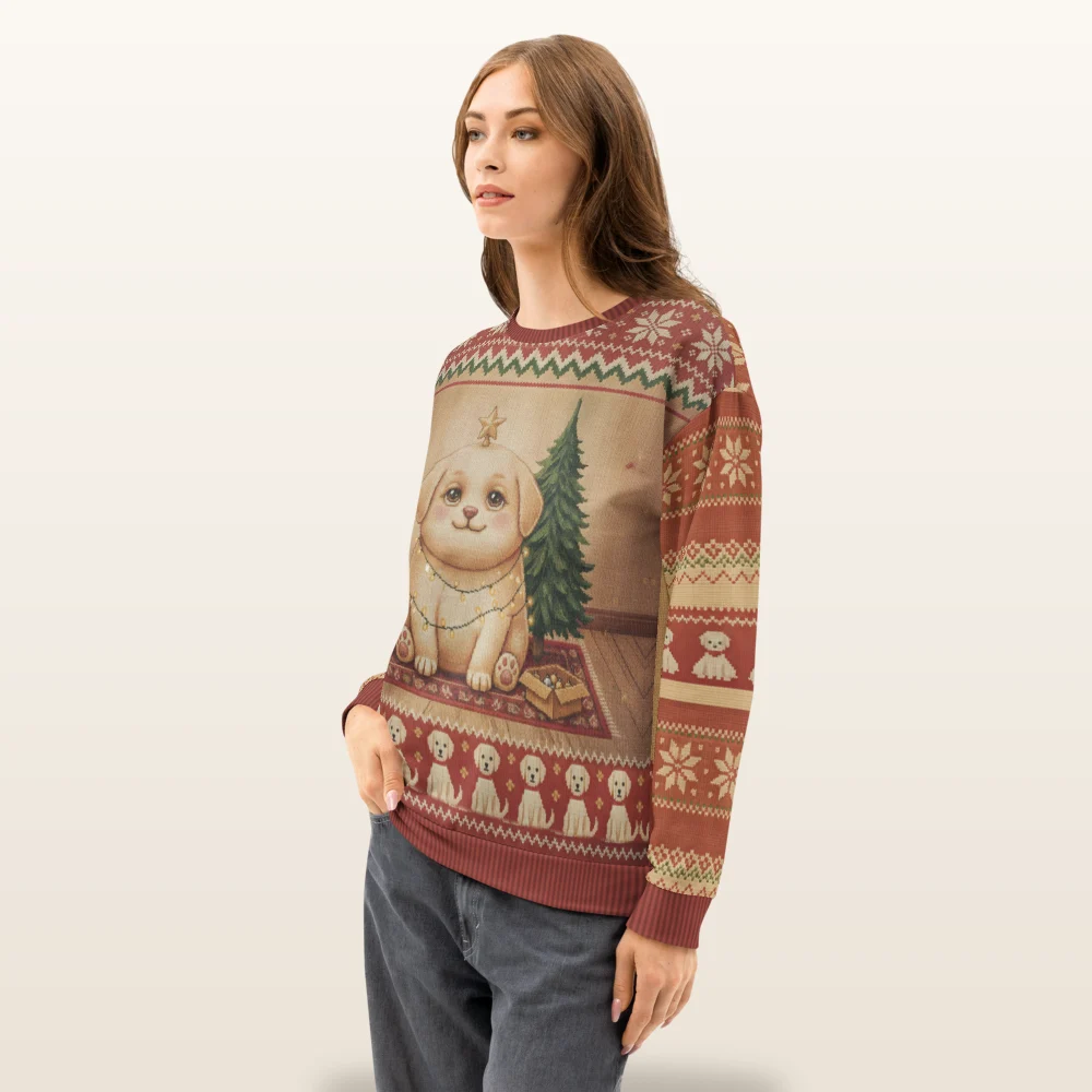 Merry Woofmas Ugly Christmas Sweater, Sweatshirt