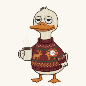 Duck Sticker Sheet, Six 3" Rounds