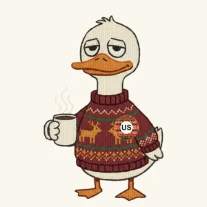 Duck Sticker Sheet, Six 3" Rounds