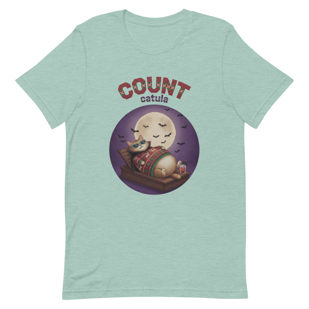 Count Catula Halloween Ugly Tee โ Green flat