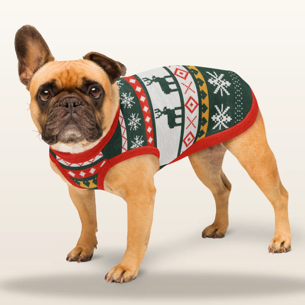 Reindeer Classic Knitted Pet Sweater