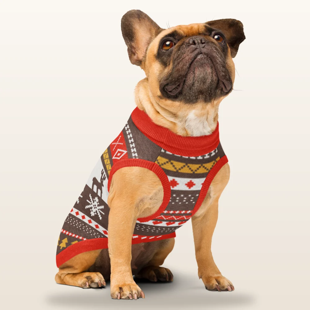 Moose Shetland Knitted Pet Sweater