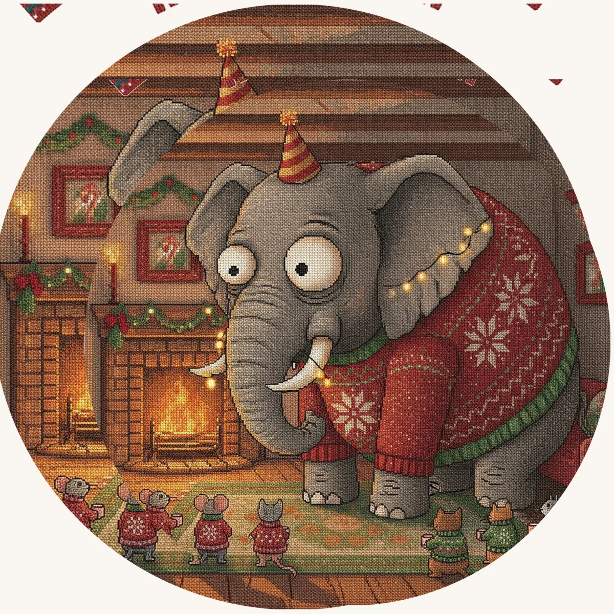 Elephant in the Room Matching Christmas Shirts for Couples | Two Funny Tees - Image 2