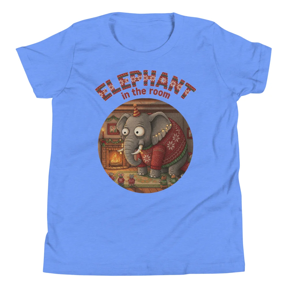Elephant in the Room Kids Ugly Christmas Shirt | Funny Christmas Tee - Image 5