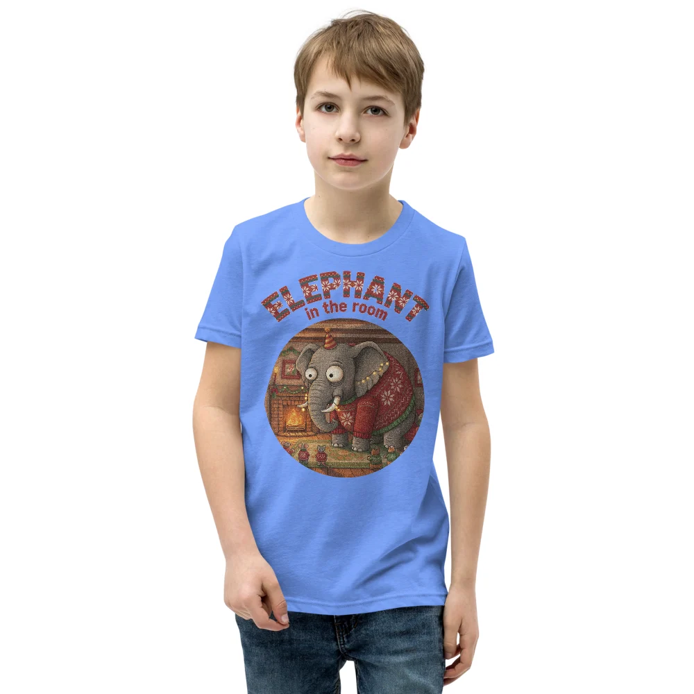 Elephant in the Room Kids Ugly Christmas Shirt | Funny Christmas Tee