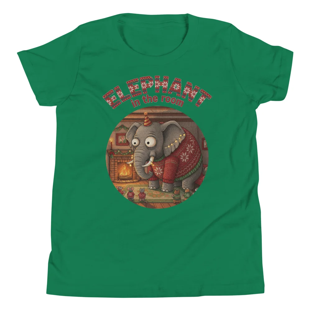Elephant in the Room Kids Ugly Christmas Shirt | Funny Christmas Tee - Image 6