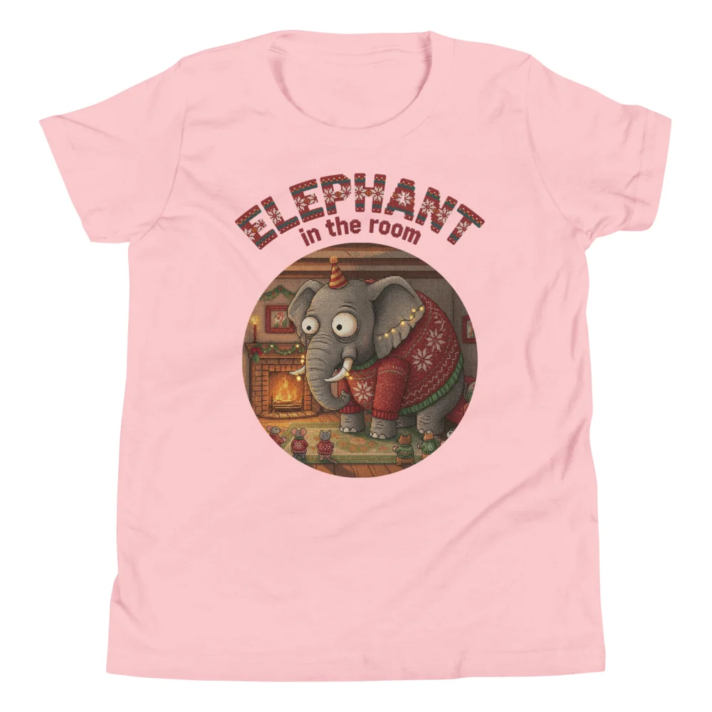Elephant in the Room Kids Ugly Christmas Shirt | Funny Christmas Tee - Image 8
