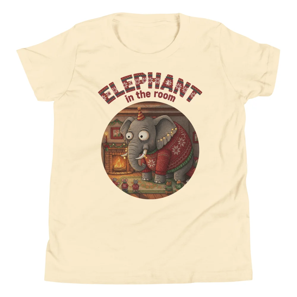 Elephant in the Room Kids Ugly Christmas Shirt | Funny Christmas Tee - Image 10