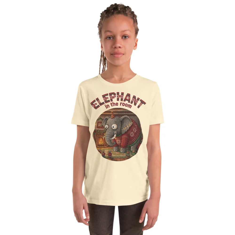 Elephant in the Room Kids Ugly Christmas Shirt | Funny Christmas Tee - Image 11