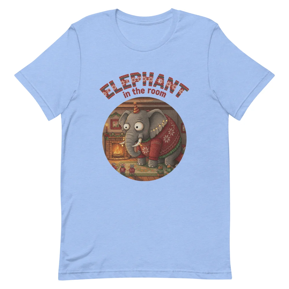 Elephant in the Room Ugly Christmas Shirt | Funny Christmas Tee for Women and Men - Image 9