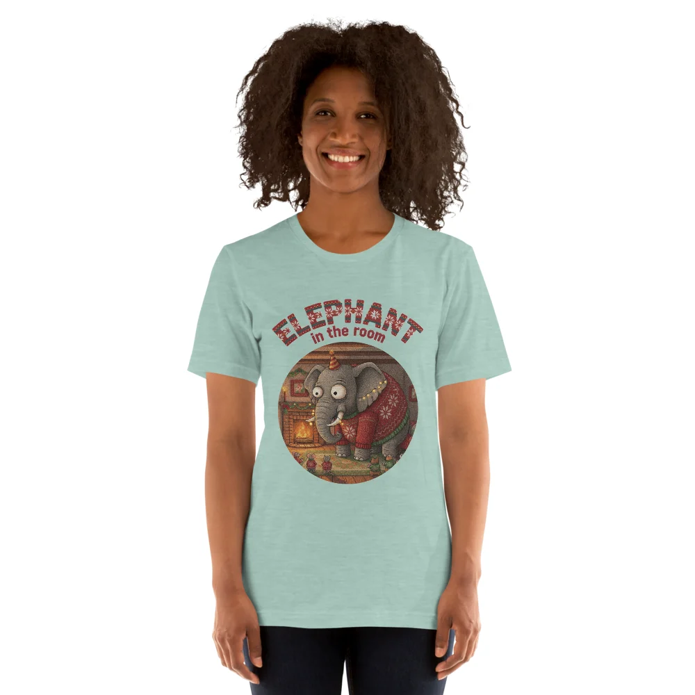 Elephant in the Room Ugly Christmas Shirt | Funny Christmas Tee for Women and Men - Image 11