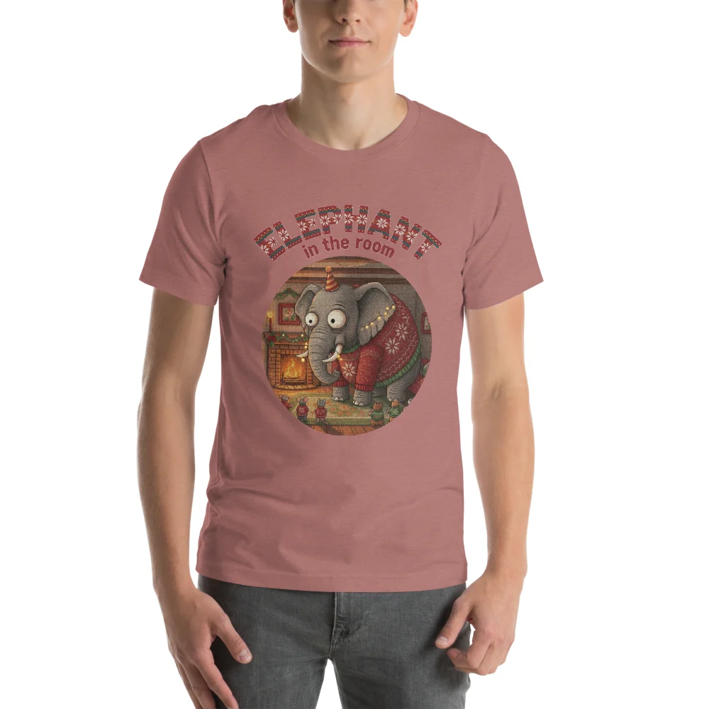 Elephant in the Room Ugly Christmas Shirt | Funny Christmas Tee for Women and Men - Image 13