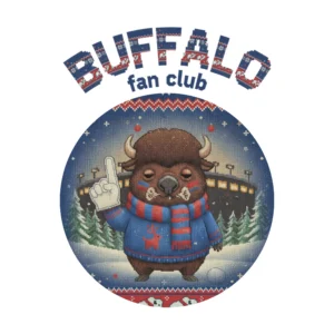 Buffalo Fan Ugly Christmas Shirt | Funny Christmas Tee for Women and Men
