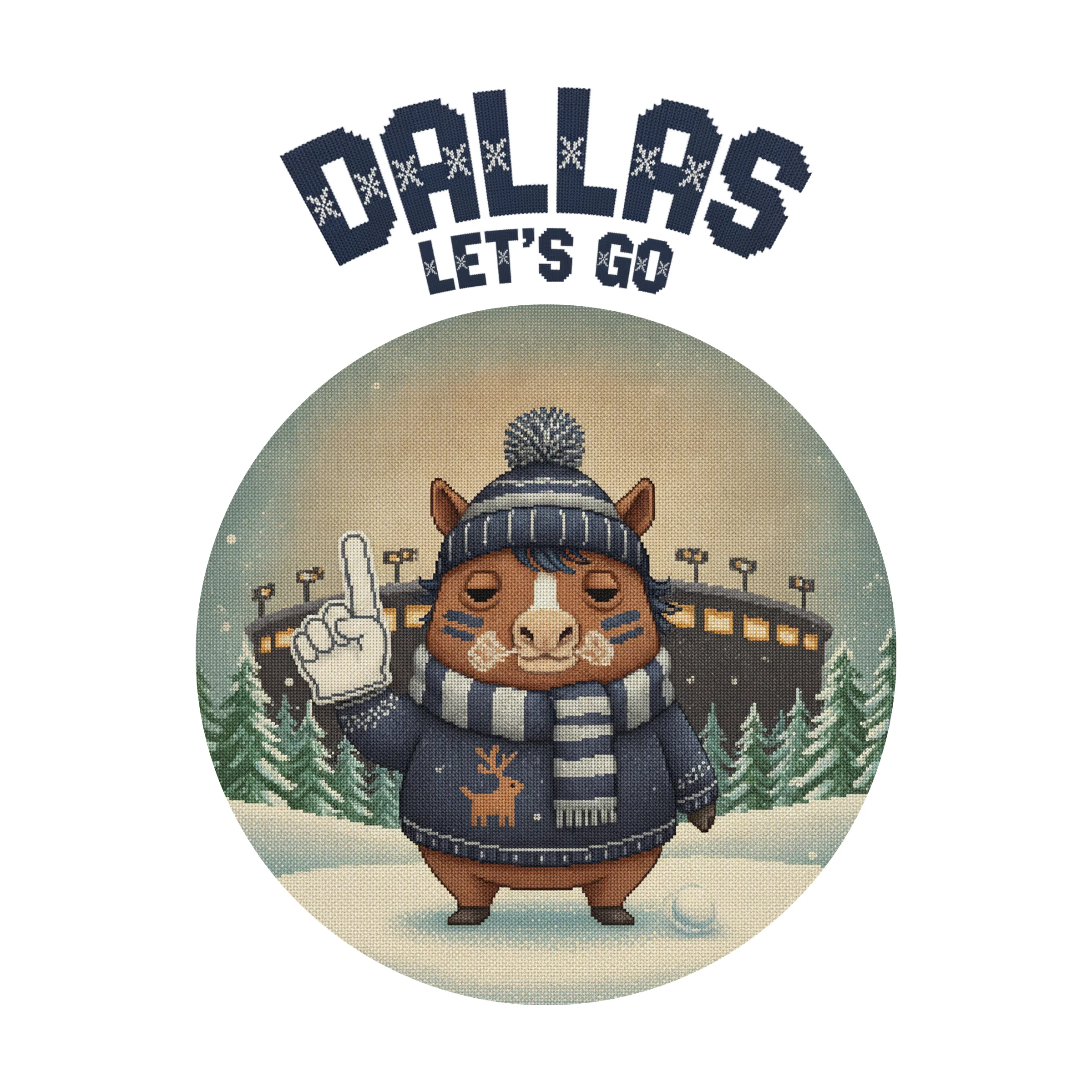 Dallas Fan Kids' Ugly Christmas Tee