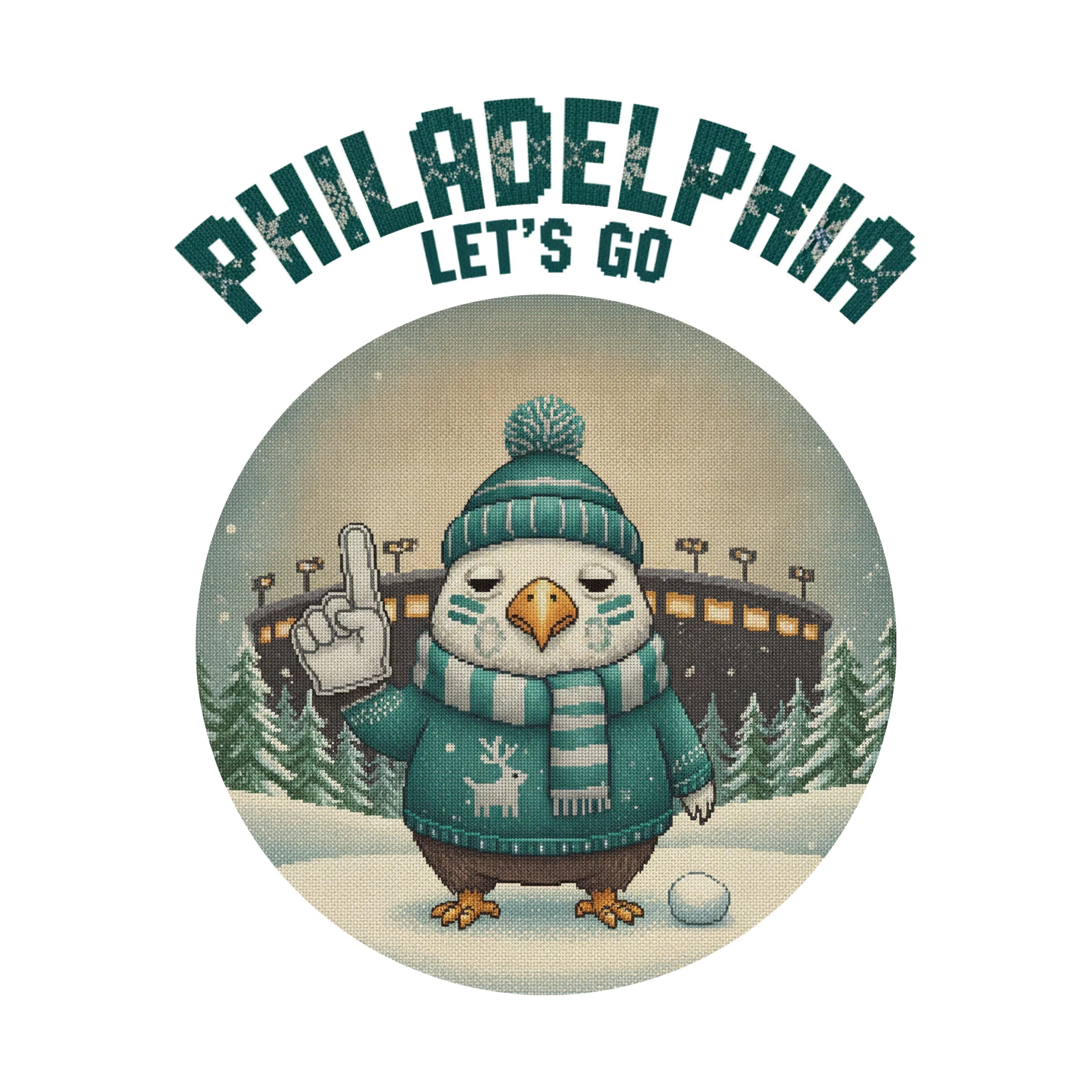 Philadelphia Fan Kids' Ugly Christmas Tee