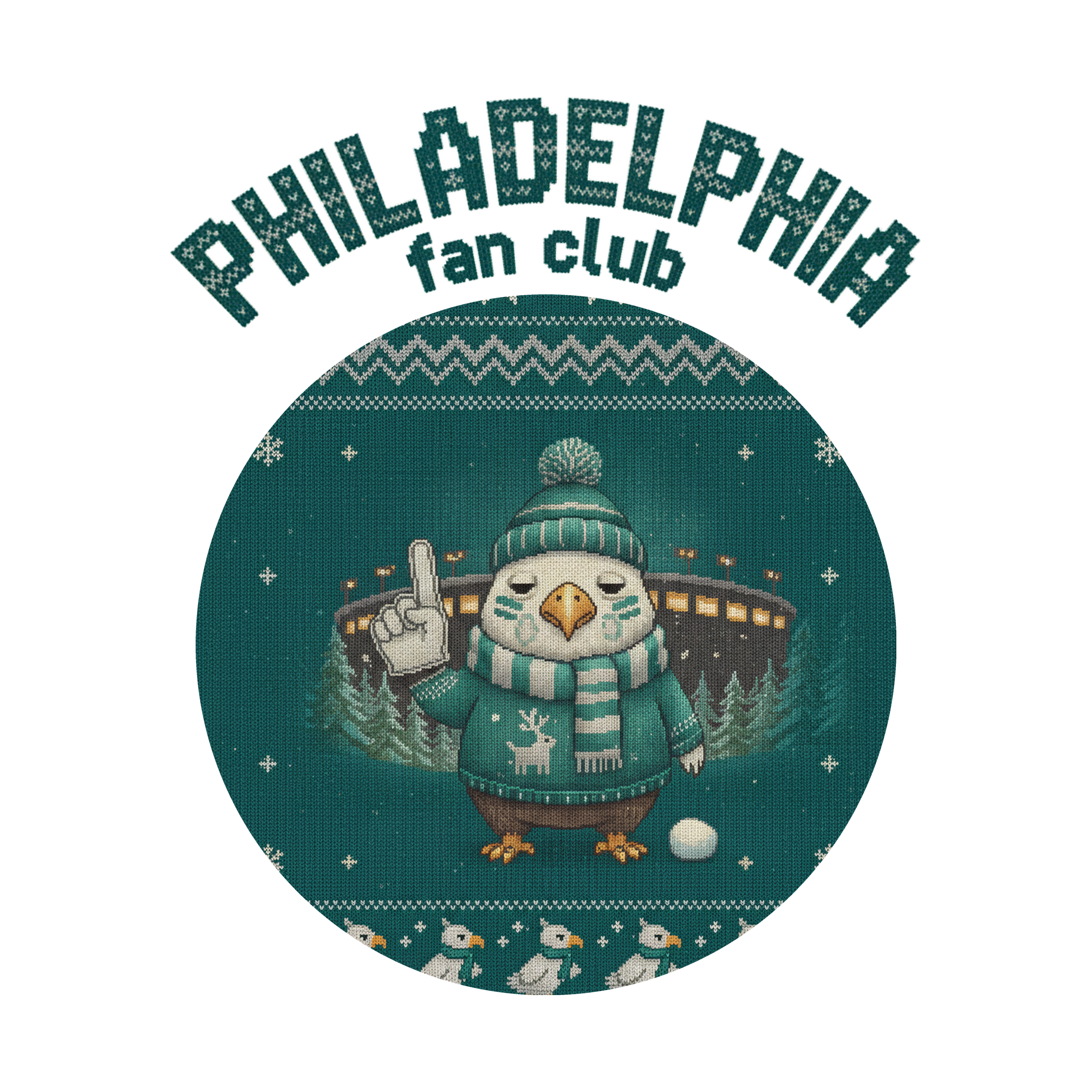 Philadelphia Fan Toddler Ugly Christmas Tee