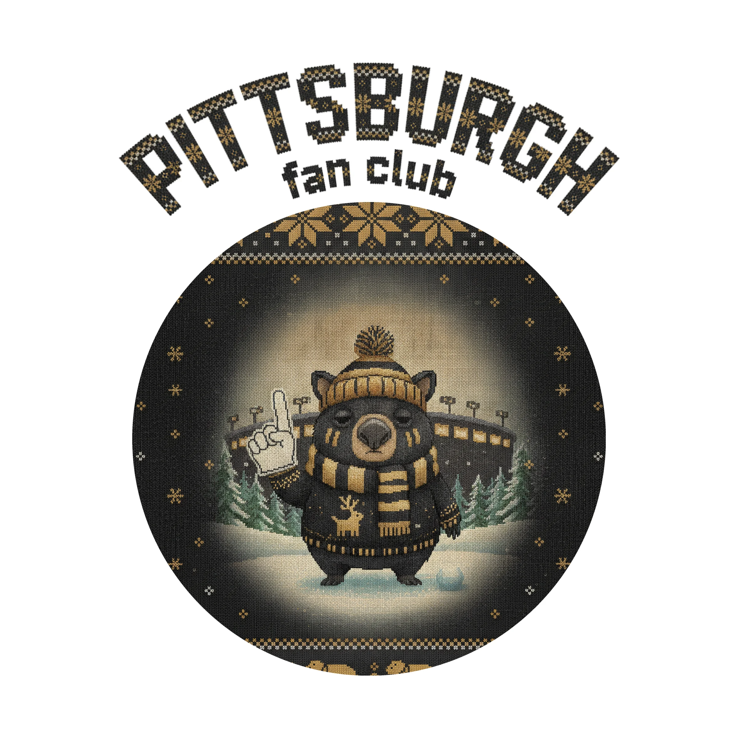 Pittsburgh Fan Ugly Christmas Shirt | Pittsburgh Football Shirt, Funny Christmas Gift for Women and Men - Image 3