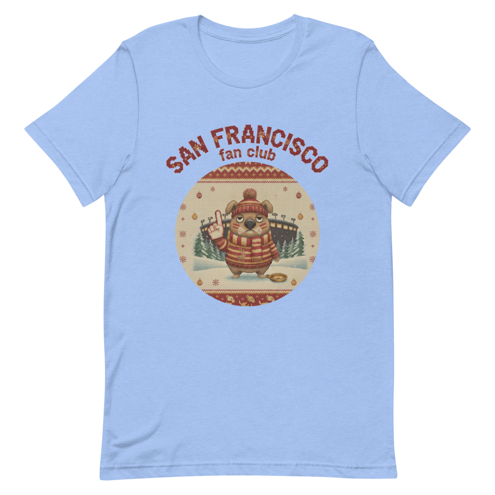 San Francisco Fan Ugly Christmas Tee - Image 5