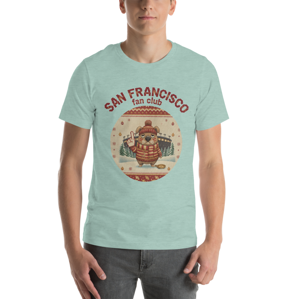 San Francisco Fan Ugly Christmas Tee - Image 7