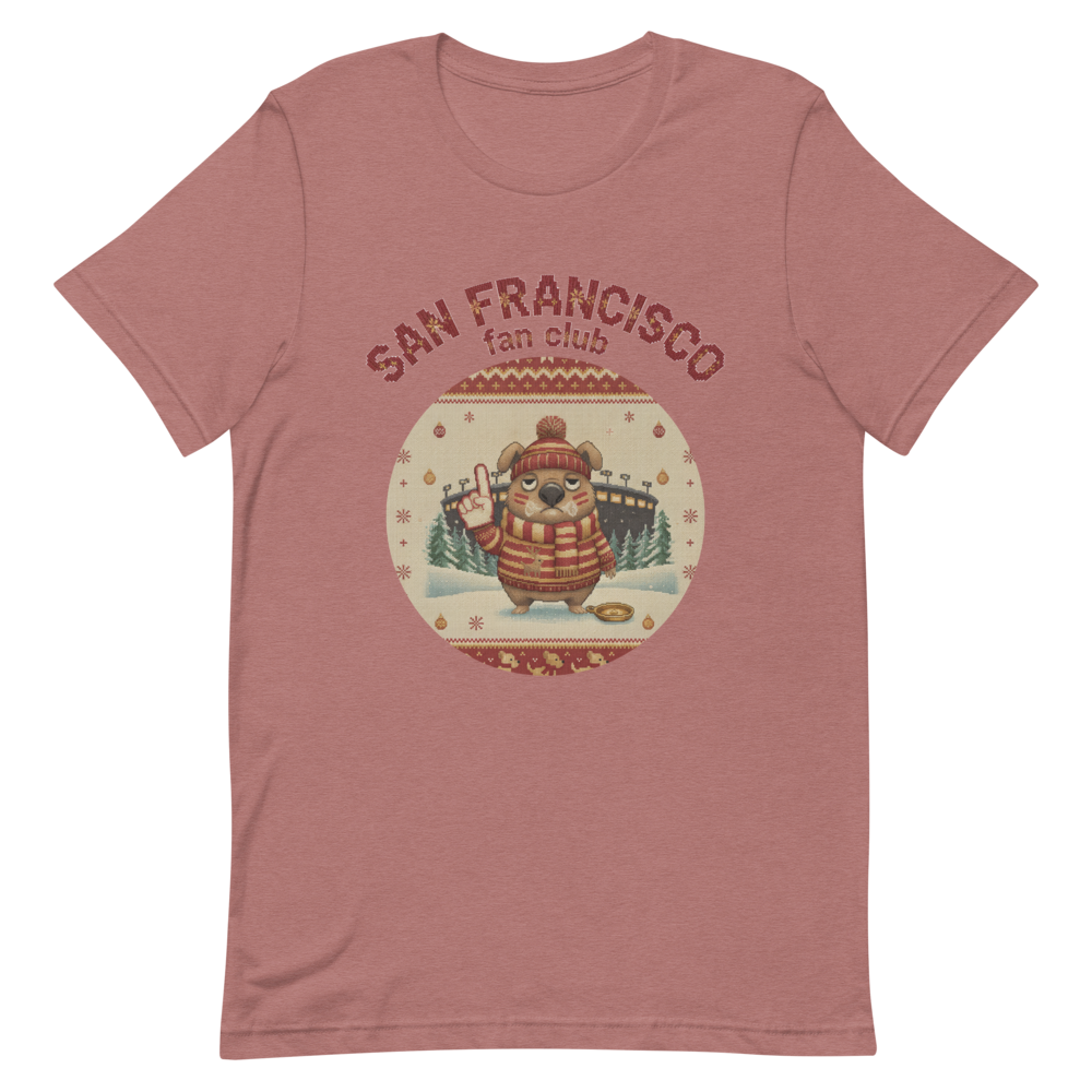 San Francisco Fan Ugly Christmas Tee - Image 8