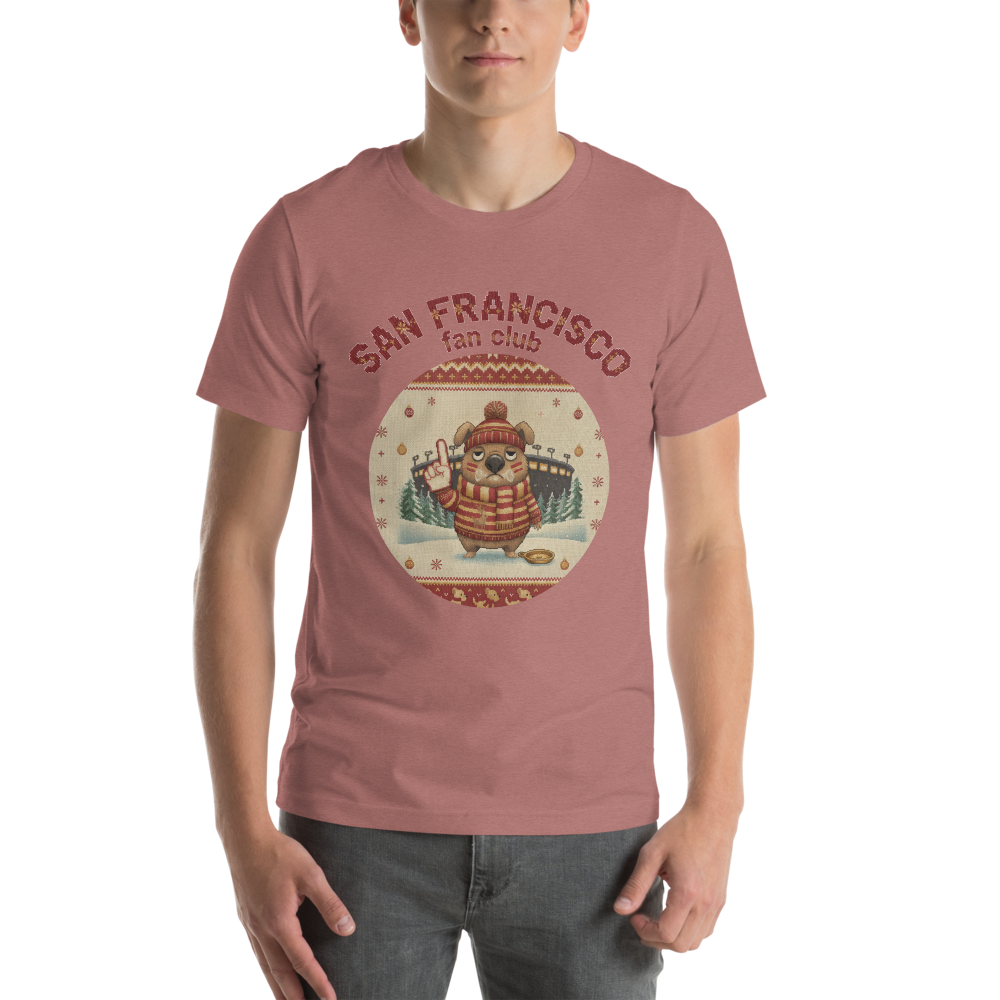 San Francisco Fan Ugly Christmas Tee - Image 9