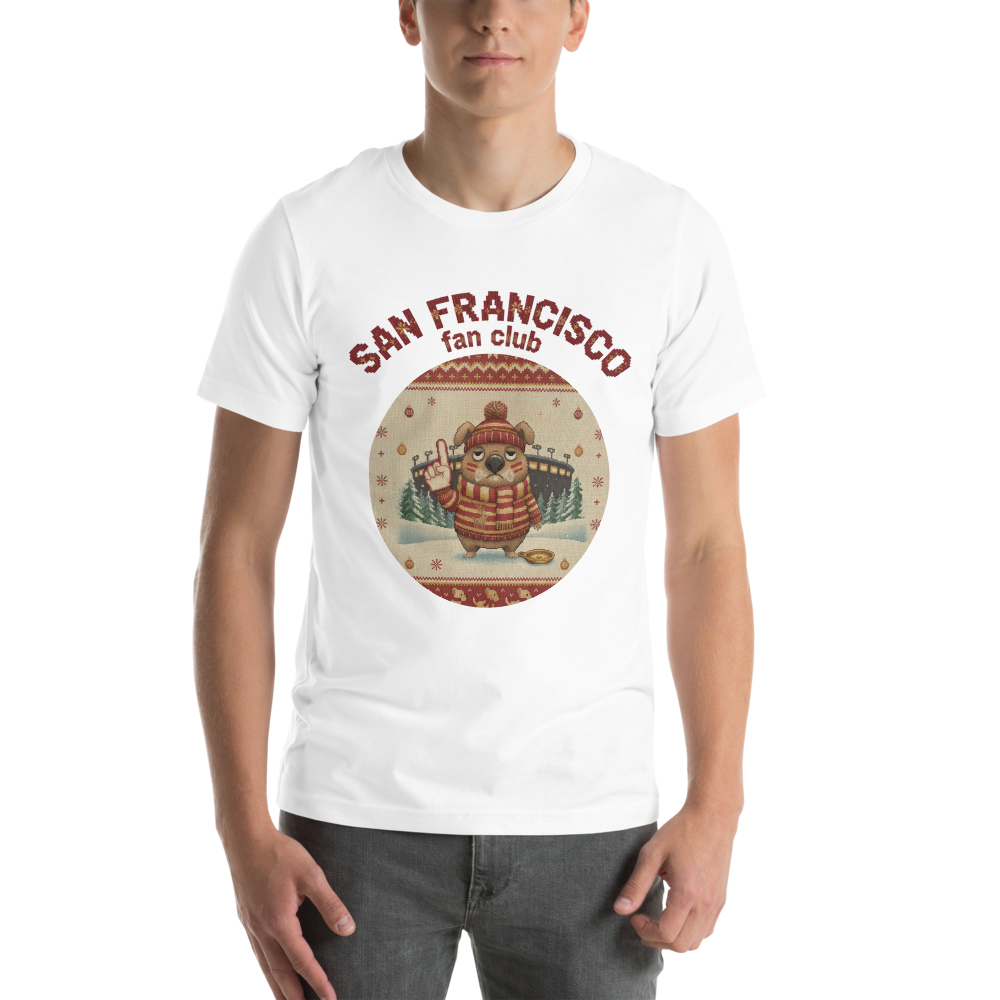San Francisco Fan Ugly Christmas Tee - Image 3