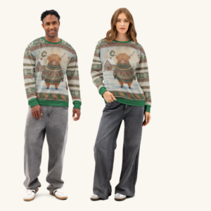 Fringe Benefits Matching Christmas Shirts for Couples | Two Funny Tees