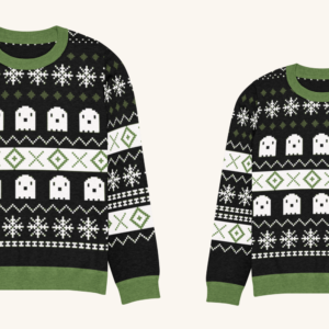 Ghost Halloween Couples Matching Set | Two Crews, One Pattern