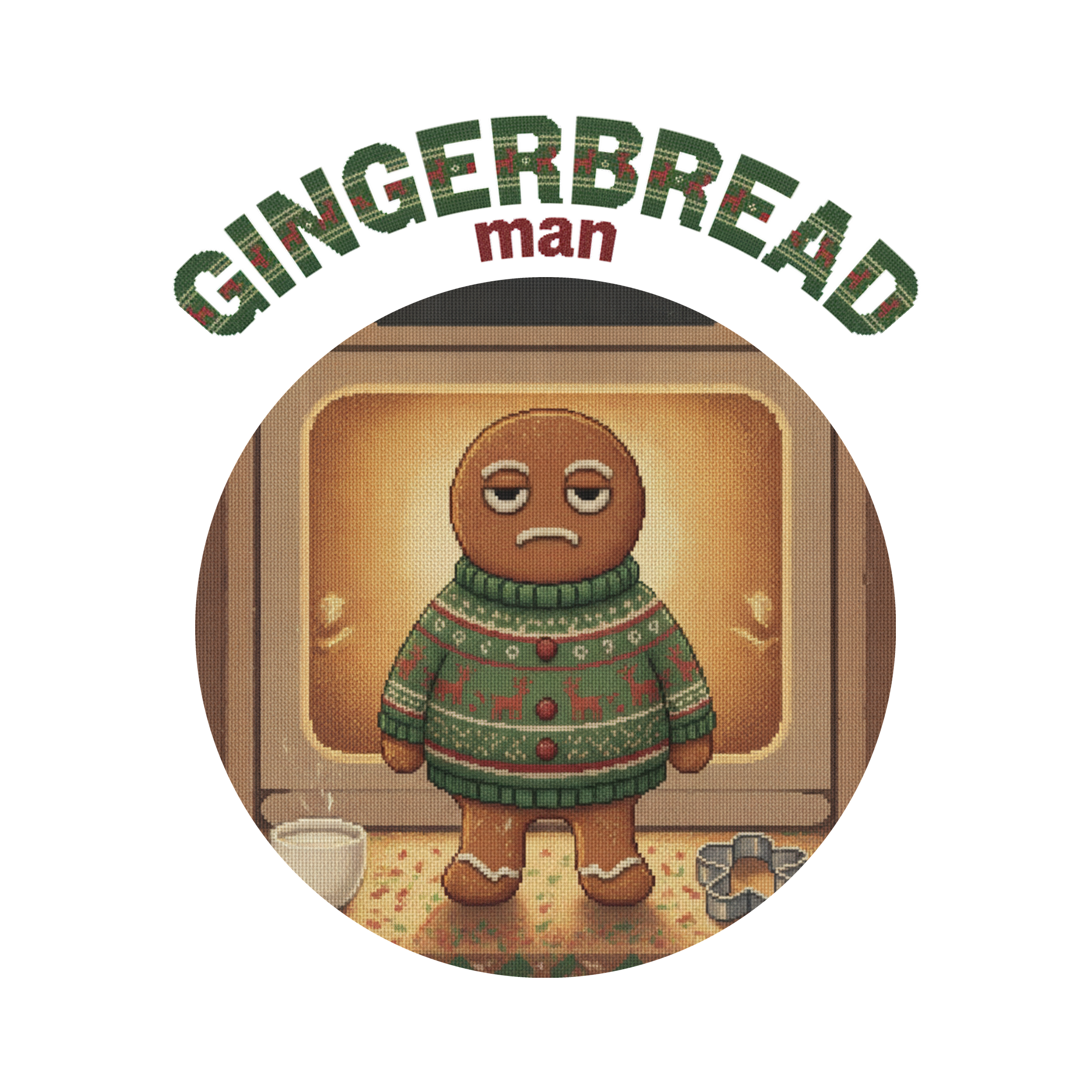 Gingerbread Man Toddler Ugly Christmas Tee