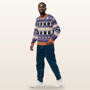 knitted fair isle Halloween sweater