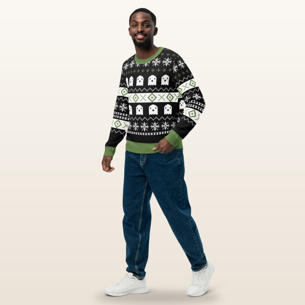 knitted fair isle Halloween sweater