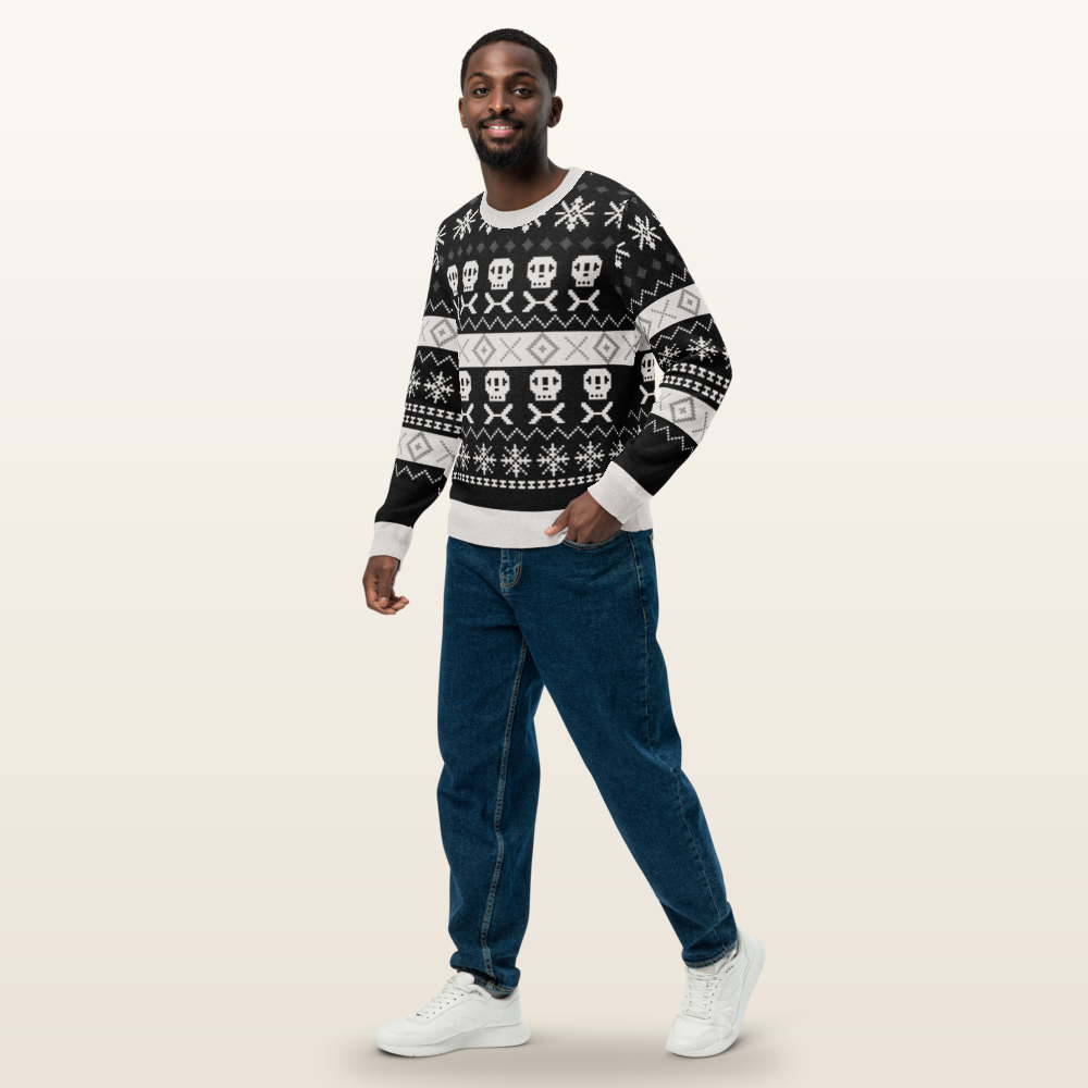 knitted fair isle Halloween sweater