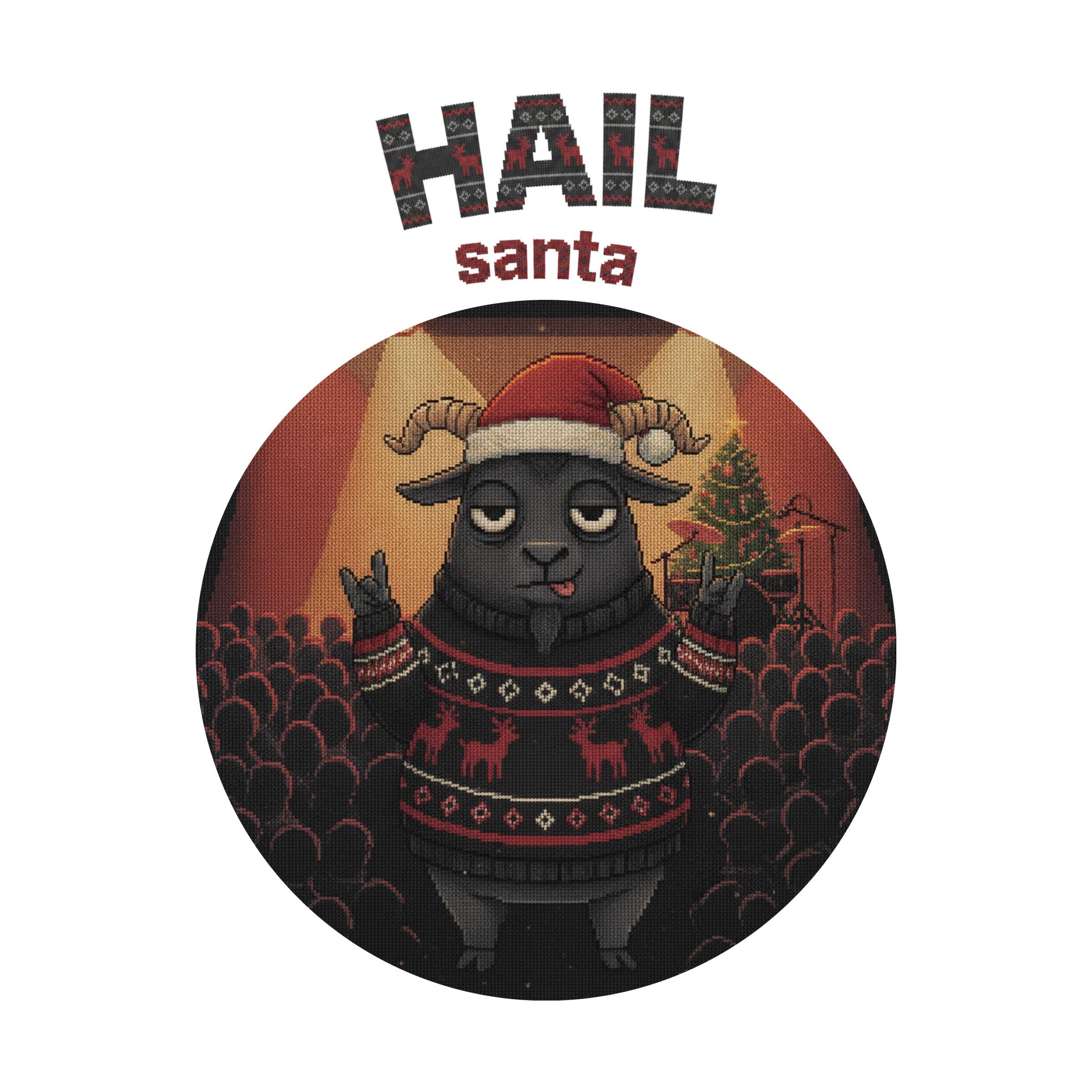Hail Santa Toddler Ugly Christmas Tee